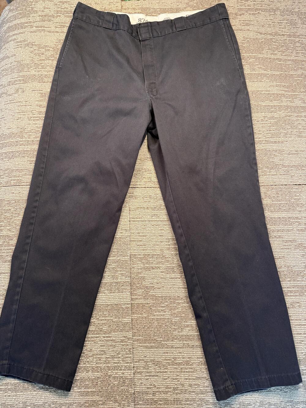 Dickies 874 Original Fit Pants Mens 40x31 Black Chino Straight Workwear Casual